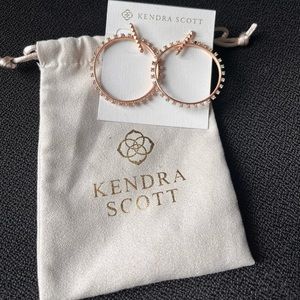 Kendra Scott Rose Gold Charlie Grace Hoops